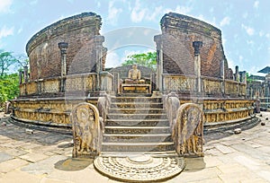 Panorama of Polonnnaruwa Vatadage