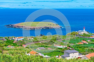 Panorama of Ponta do Topo at Sao Jorge island in Portugal