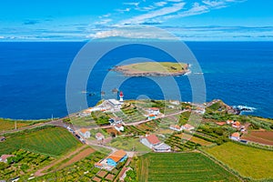 Panorama of Ponta do Topo at Sao Jorge island in Portugal