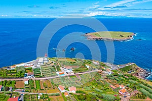 Panorama of Ponta do Topo at Sao Jorge island in Portugal