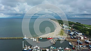 Panorama Port Beach Wladyslawowo Port Plaza Aerial View Poland