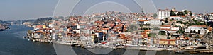 Panorama of Porto with river Duoro, Portugal.