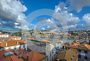 Panorama of Porto and Vila Nova de Gaia, Portugal photo