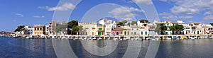 Panorama of Portocolom landing stage