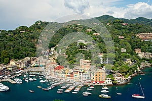 Panorama of Portofino, Liguria, Italy