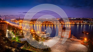 Panorama of Portugalete and Getxo