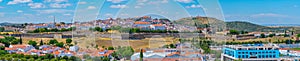 Panorama of Portuguese town Elvas from fort of Saint Luzia...