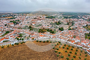 Panorama of Portuguese town Serpa