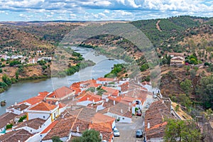 Panorama of Portuguesse town Mertola