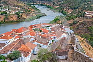 Panorama of Portuguesse town Mertola