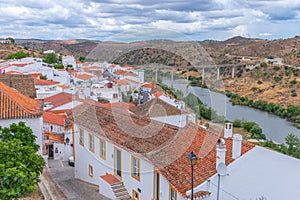 Panorama of Portuguesse town Mertola