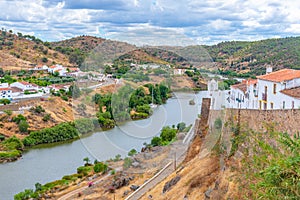 Panorama of Portuguesse town Mertola