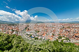 Panorama of Prizren, view from medieval fortress Kalaja, Kosovo, Serbia