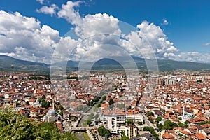 Panorama of Prizren, view from medieval fortress Kalaja, Kosovo, Serbia