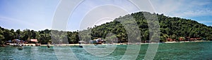 Panorama on Pulau Kecil beautiful coast, Perhentian Islands, Malaysia photo