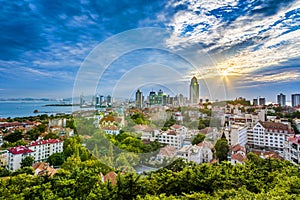 Panorama of Qingdao city