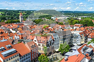 Panorama of Ravensburg, Baden-Wurttemberg, Germany, Europe