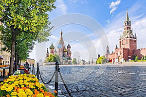 Panorama of Red square in Moscow