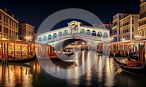 Panorama of Rialto\'s Bridge, Venice