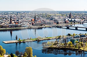 Panorama of Riga city