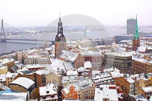 Panorama of Riga downtown