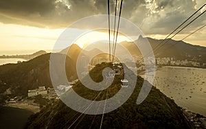 Panorama of Rio de Janeiro from Sugarloaf mountain