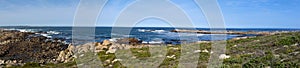 Panorama of a rocky shore