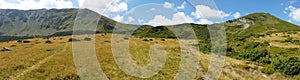 Panorama in Rodnei Mountains, Romanian Carpathians