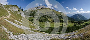 Panorama of Rofan Alps, The Brandenberg Alps, Austria, Europe photo