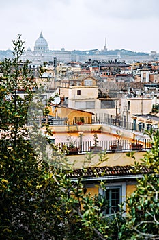 Panorama of Rome from Pincian hill