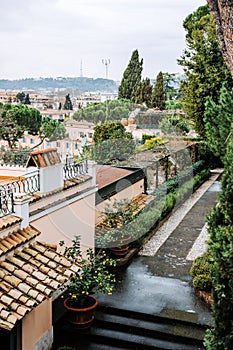 Panorama of Rome from Pincian hill