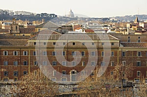 Panorama of Rome seen from the Aventine hill