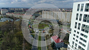 Panorama Rondo Jan Pawel Rzeszow Aerial View Poland