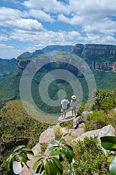 Panorama Route South Africa, Blyde river canyon with the three rondavels Panorama route South Africa