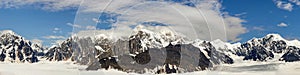 Panorama of Ruth Glacier