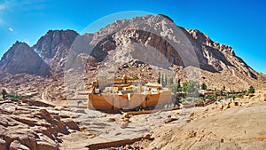 Panorama of St Catherine Monastery, Sinai, Egypt photo