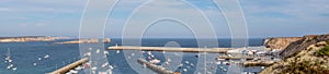 Panorama of Sagres Harbour, Algarve, portugal