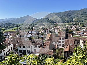 Panorama Saint Jean Pied de Port Village Basque Country France