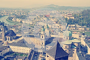 Panorama of Salzburg. Austria.