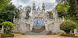 Panorama of Sanctuary of Our Lady of Remedios in Lamego