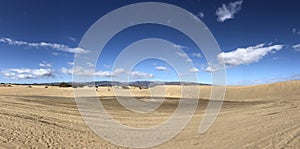 Panorama from the sand dunes of Maspalomas