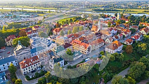 Panorama of Sandomierz in Poland