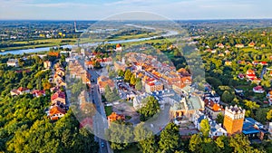 Panorama of Sandomierz in Poland