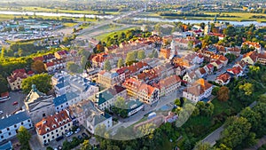 Panorama of Sandomierz in Poland