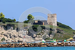 Panorama of Sani beach, Kassandra, Chalkidiki, Greece