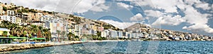 Panorama of Saranda resort city