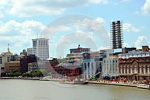 Panorama of the Savannah, Georgia.