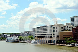 Panorama of the Savannah, Georgia.