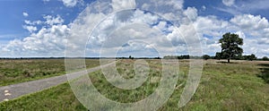 Panorama from the scenery of National Park Drents-Friese Wold