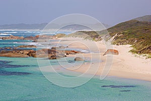 Panorama of scenic beaches and coastline along the ocean, Denmark, Western Australia